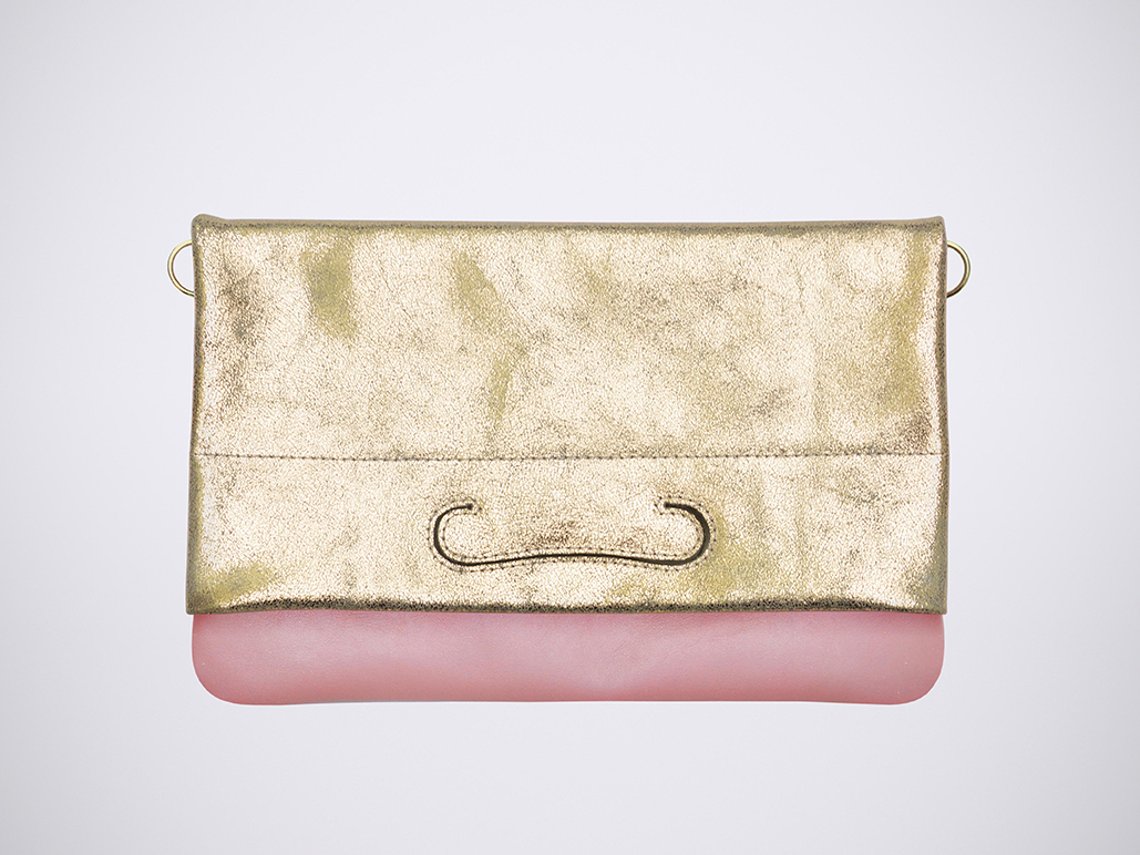 PATCH CLUTCH - WaxRose/Shiny