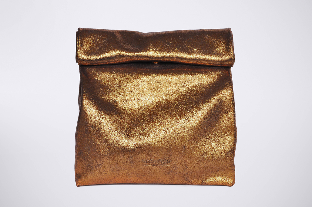 PAPER CLUTCH - ShinyBronze
