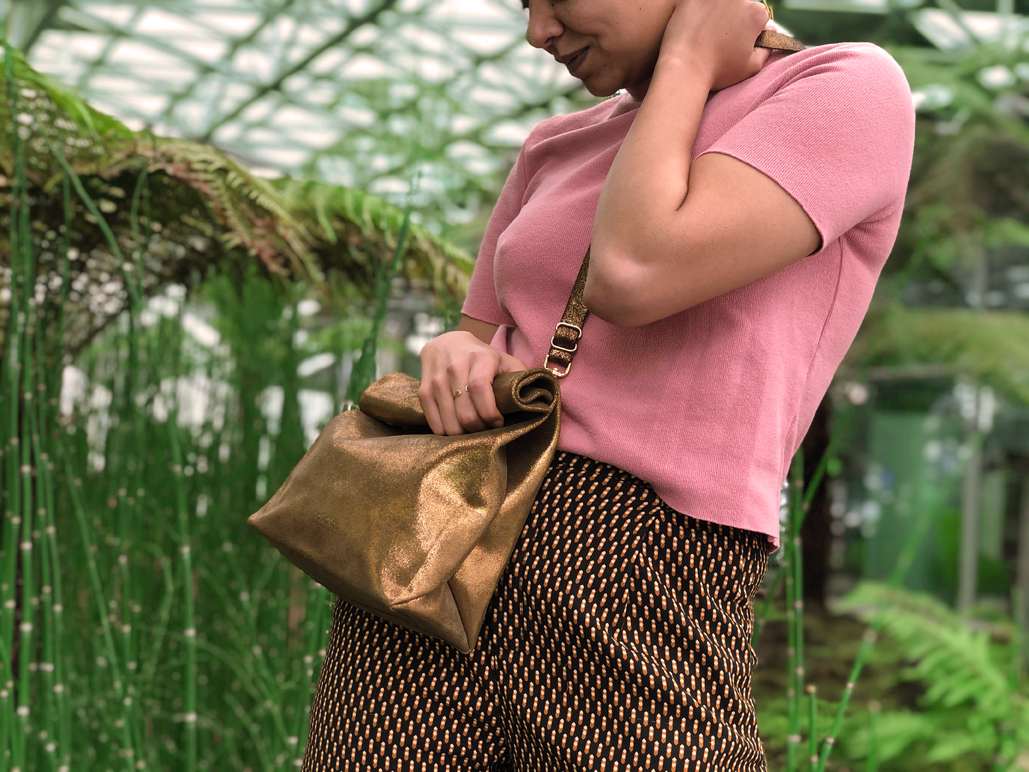 PAPER CLUTCH - ShinyBronze