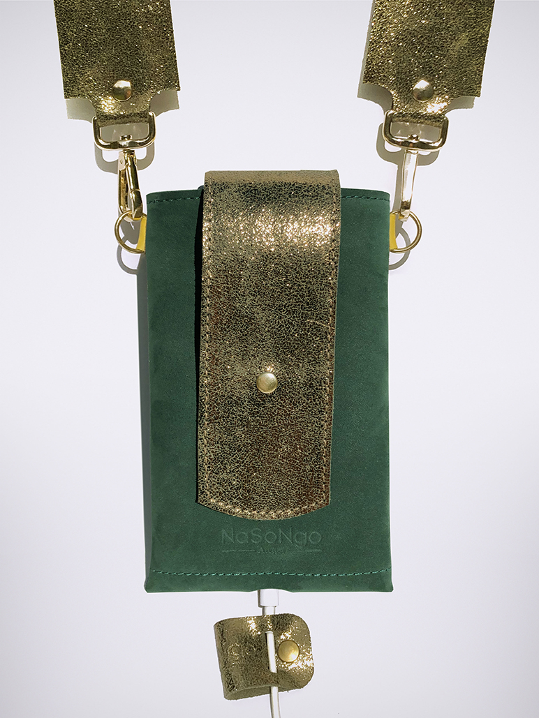 PHONE BAG - NubuckGreen