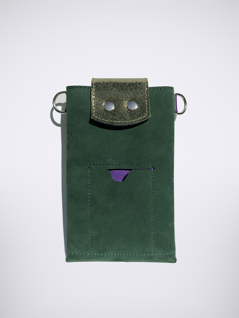 PHONE BAG - NubuckGreen