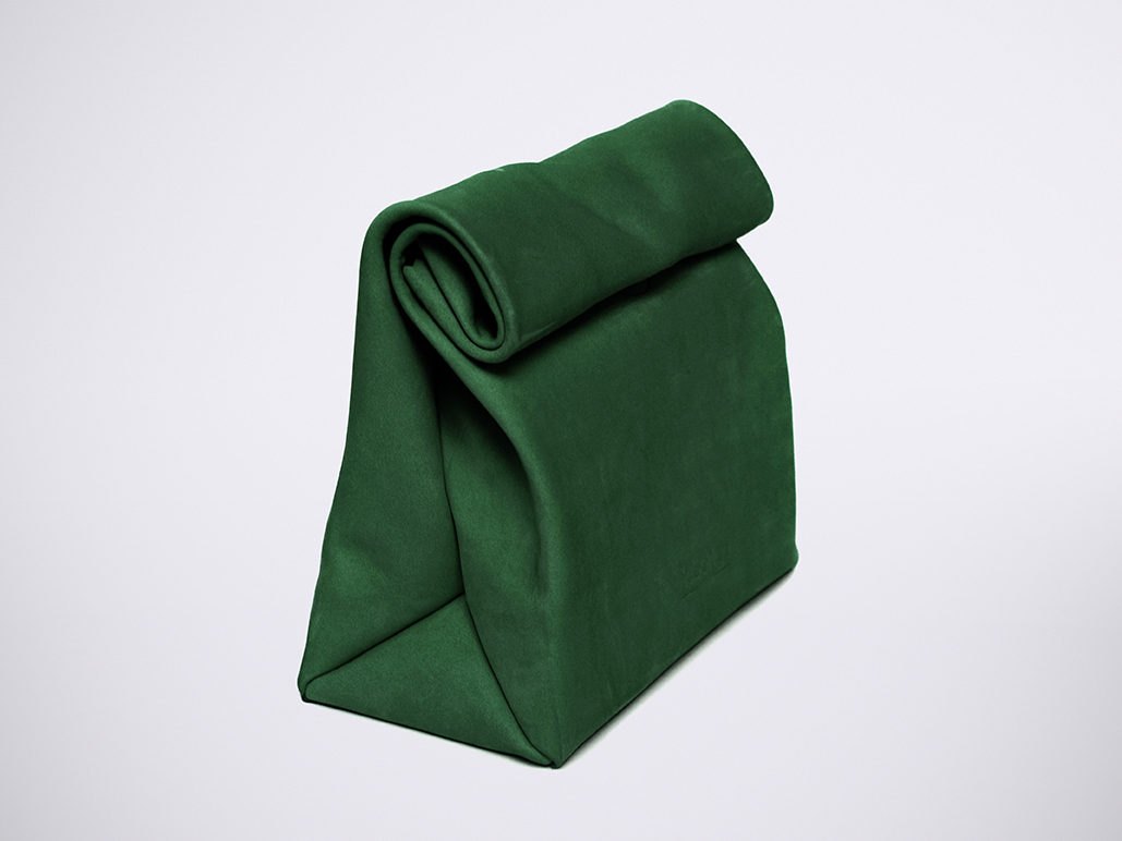 PAPER CLUTCH - NubuckGreen