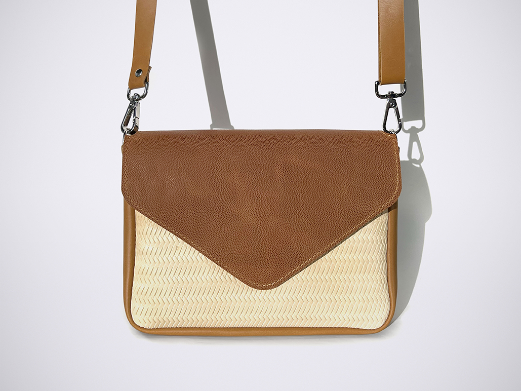 BIG ENVELOPE S - Cognac/Beige