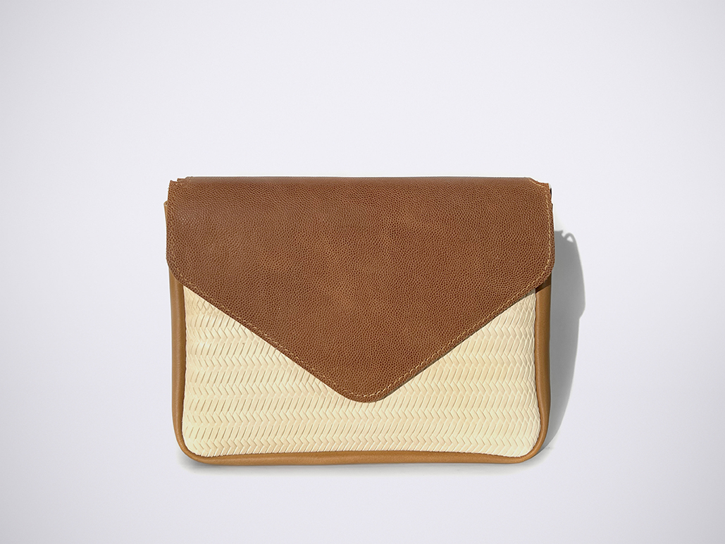 BIG ENVELOPE S - Cognac/Beige