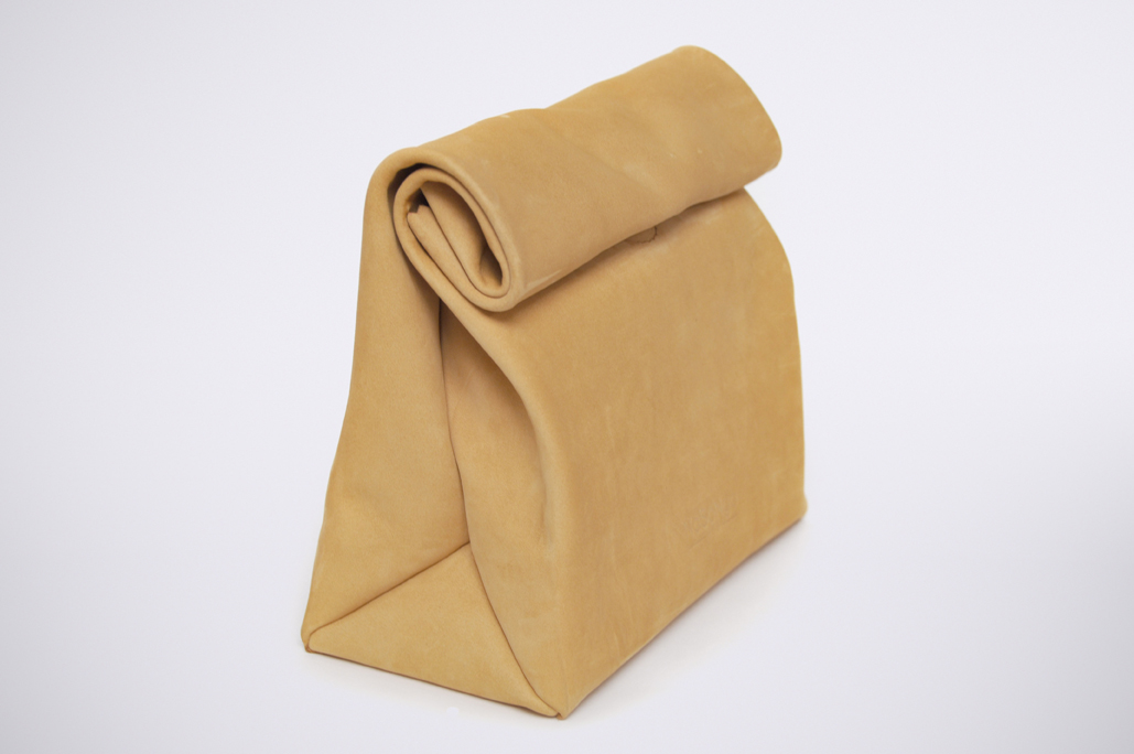 PAPER CLUTCH - NubuckCamel