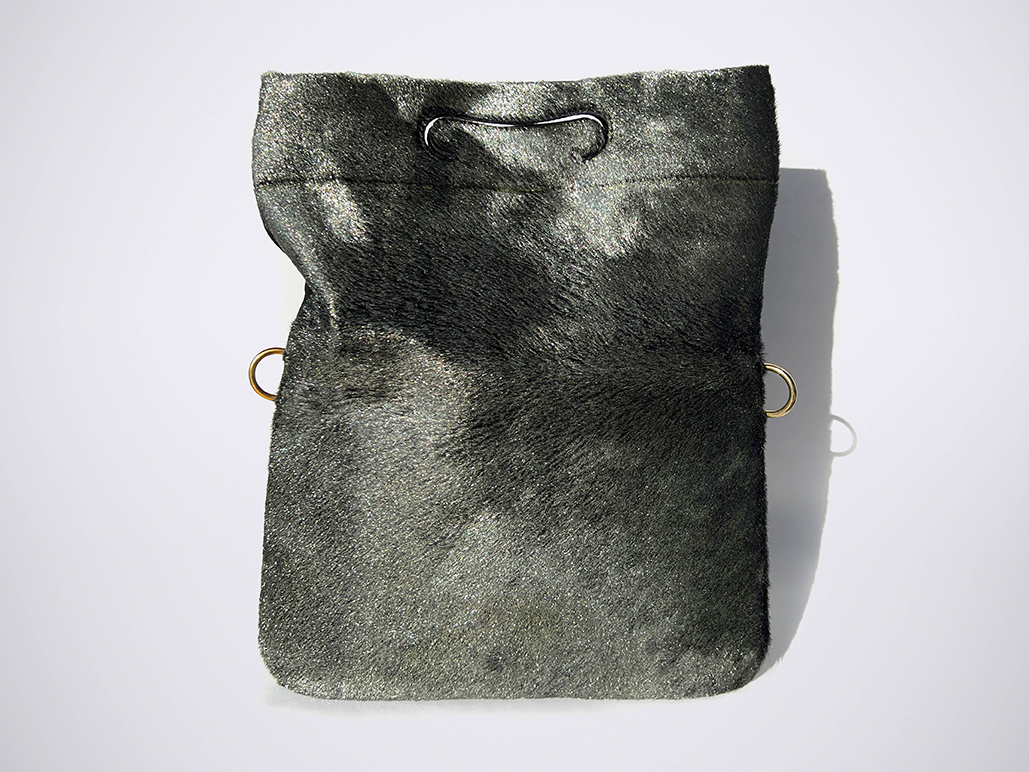 PATCH CLUTCH - GlitterFur/BlackSuede