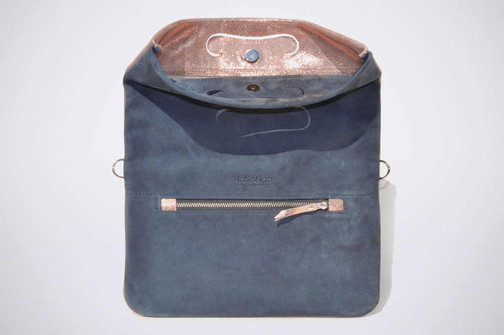 PATCH CLUTCH - NubuckGrey/Shiny