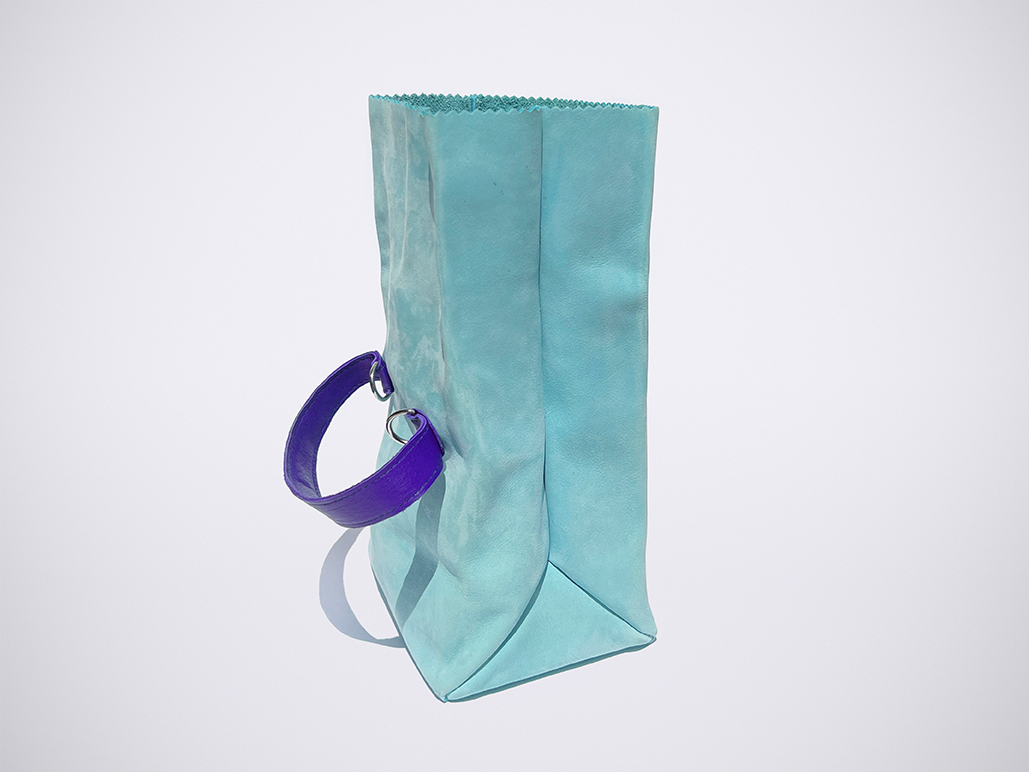 PAPER BAG - NubuckAqua