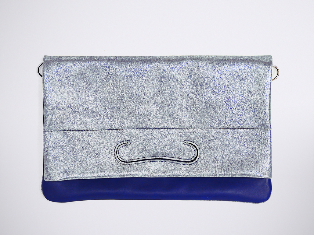 PATCH CLUTCH - ShimmerBlue / Blue