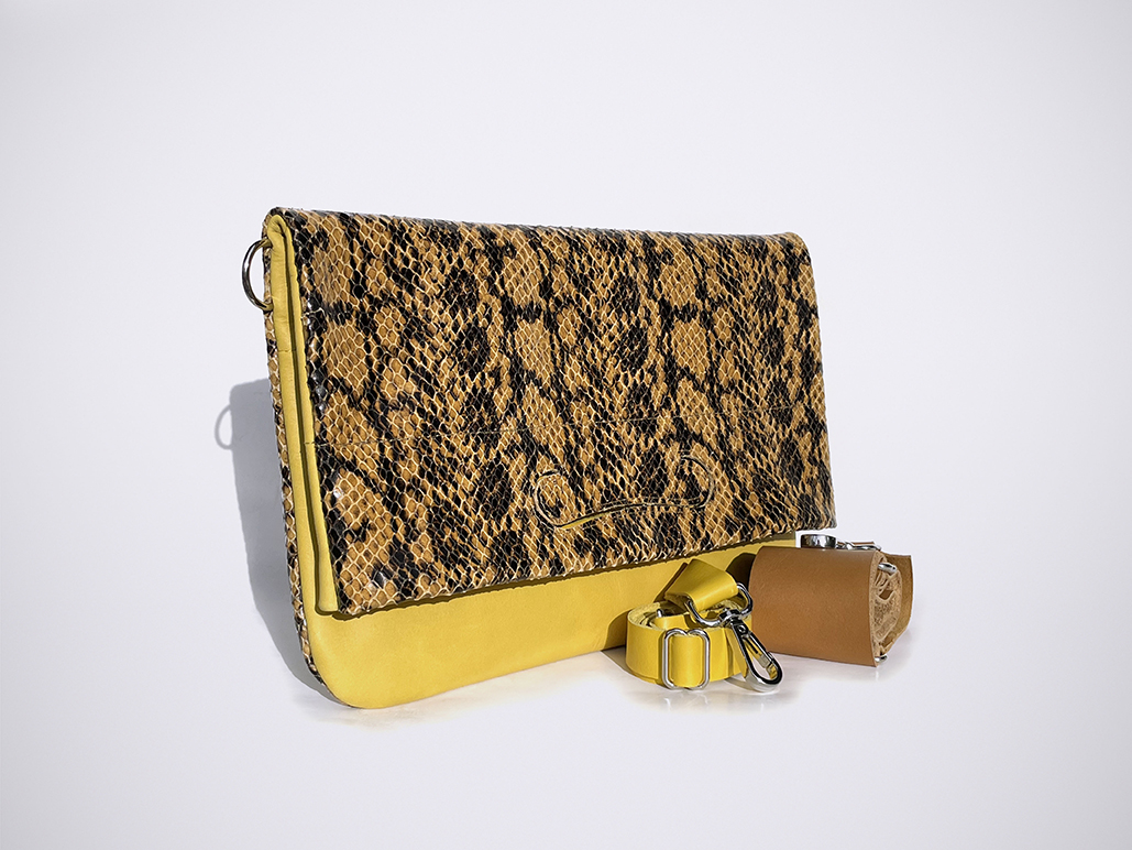 PATCH CLUTCH - Snake / WaxYellow