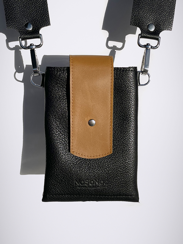 PHONE BAG - Black / WaxCamel