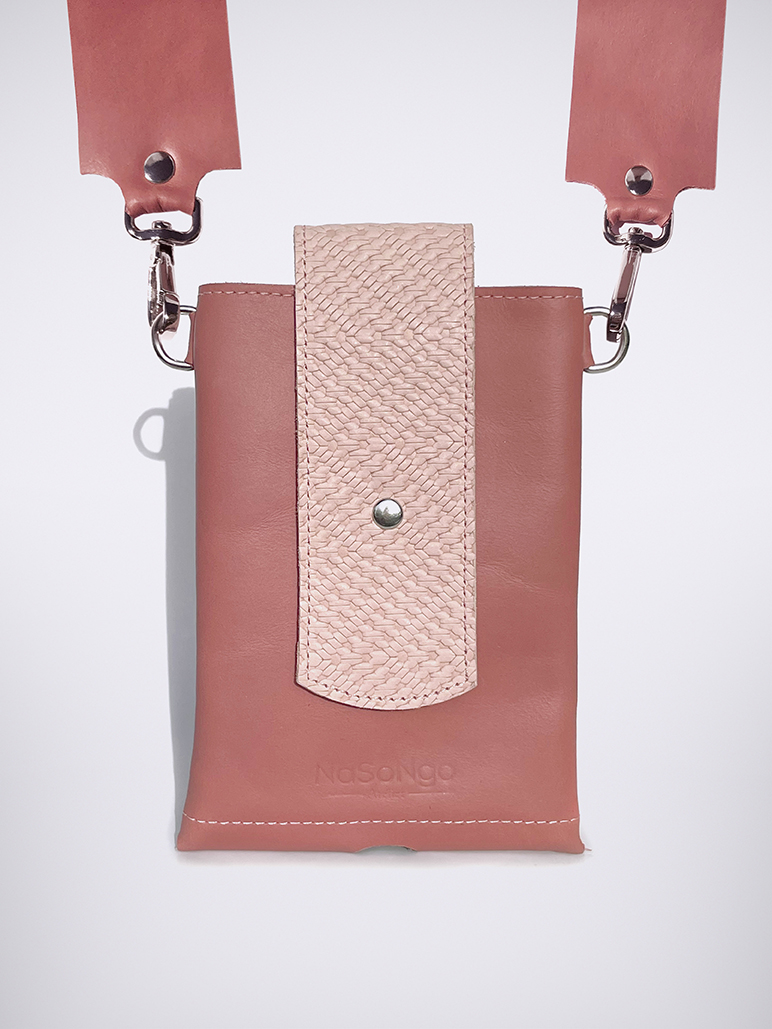 PHONE BAG - WaxRose / Embossed