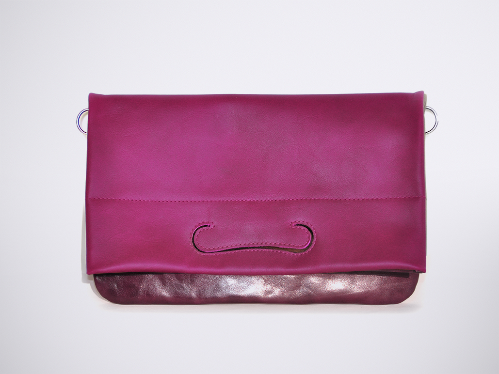 PATCH CLUTCH - Bordeaux/WaxBerry