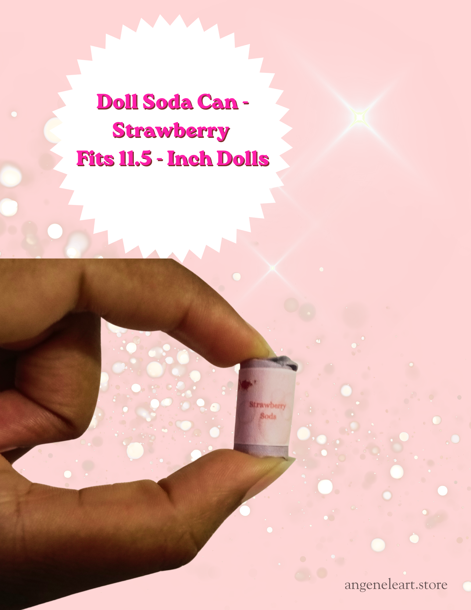 Doll Soda Can - Strawberry