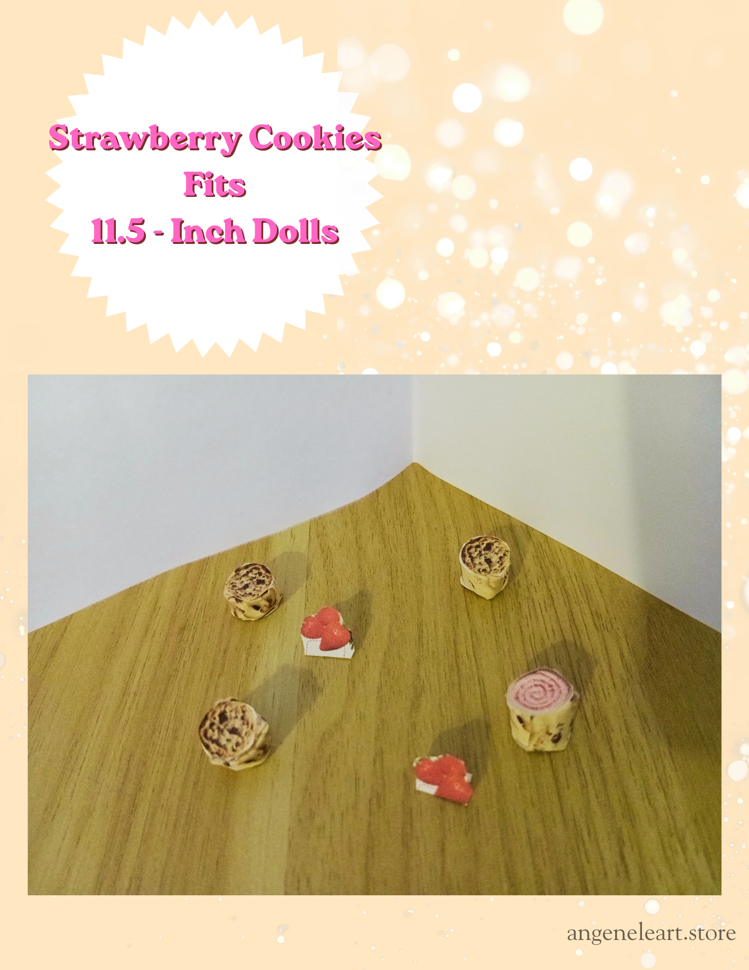 Doll  Strawberry Cookies