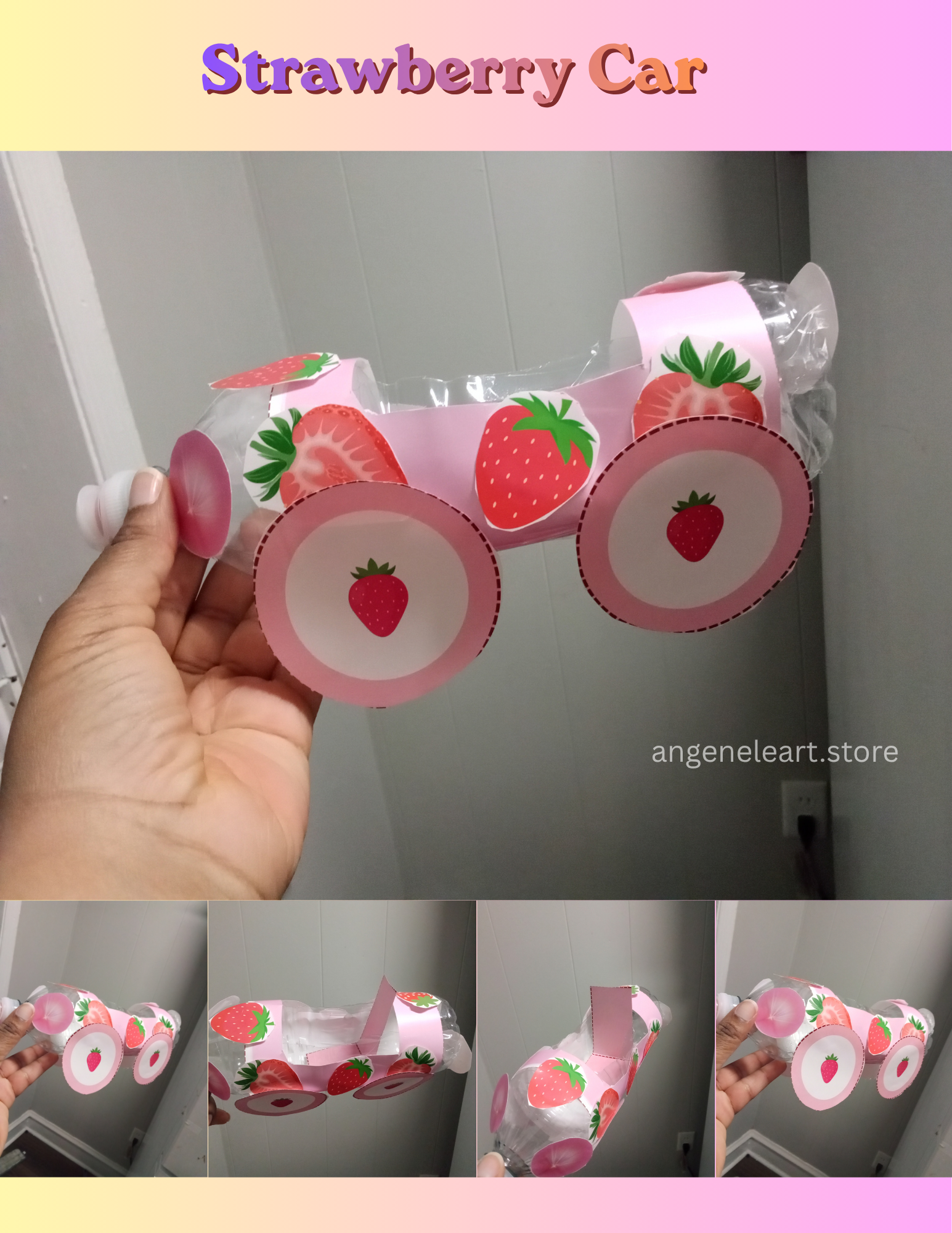 Strawberry Car Digital Model
