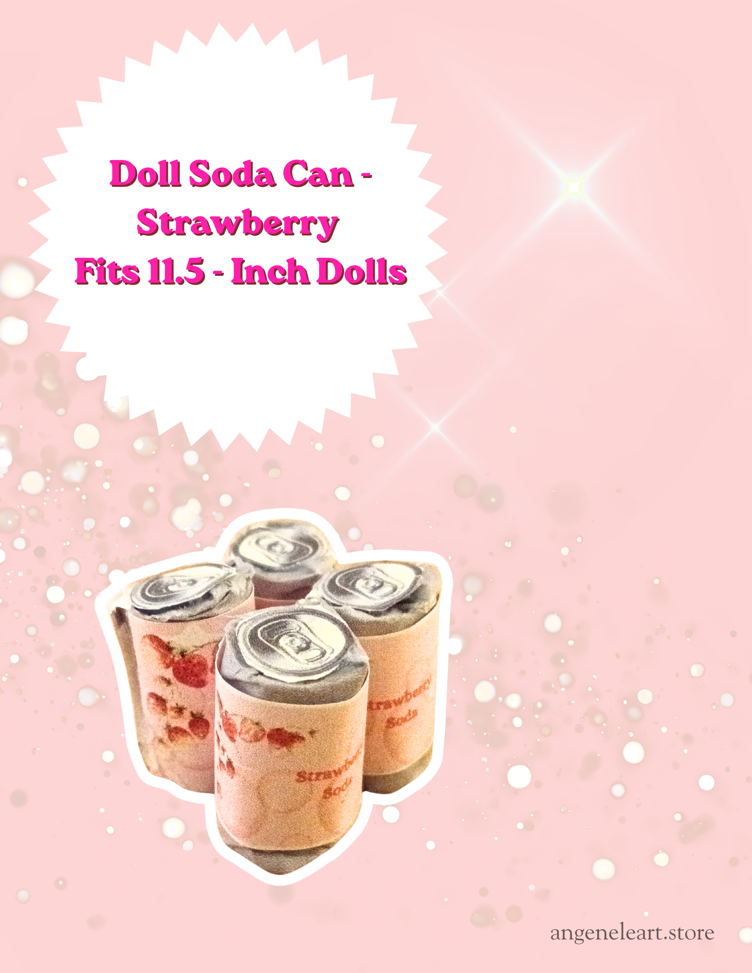 Doll Soda Can - Strawberry
