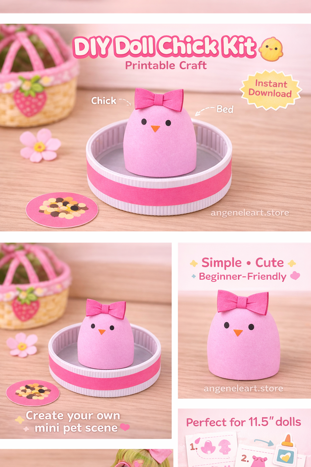 DIY Doll Chick Kit Strawberry Theme