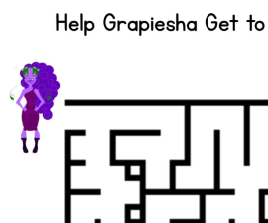 Grapiesha Maze Activity Sheet