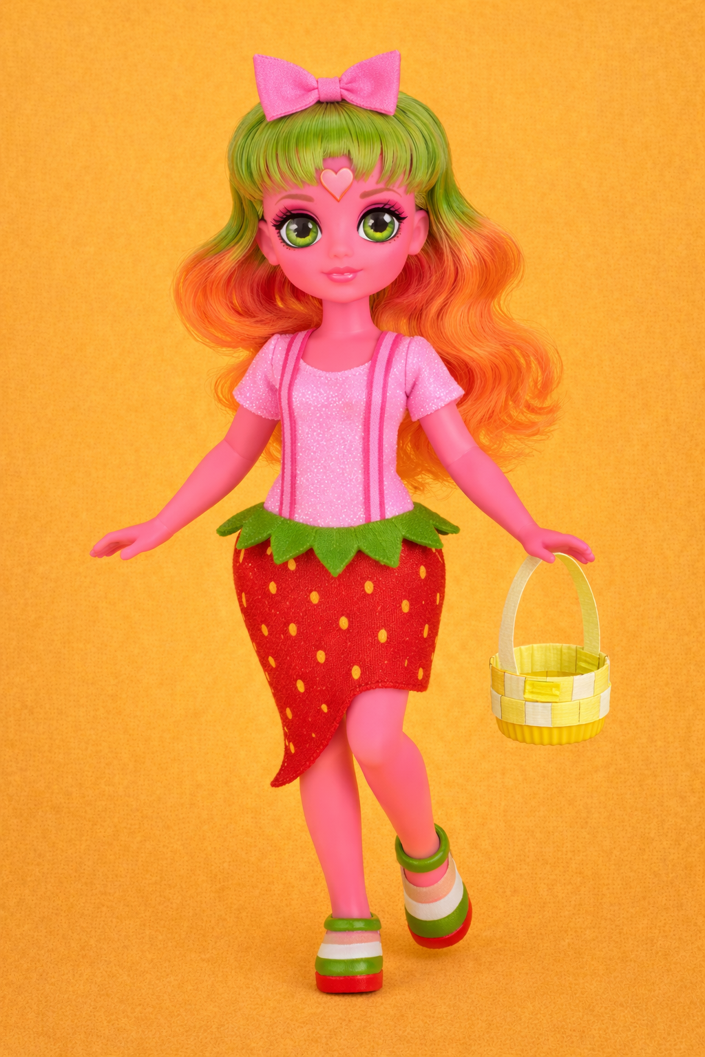 Dollhouse Basket Craft Strawberry