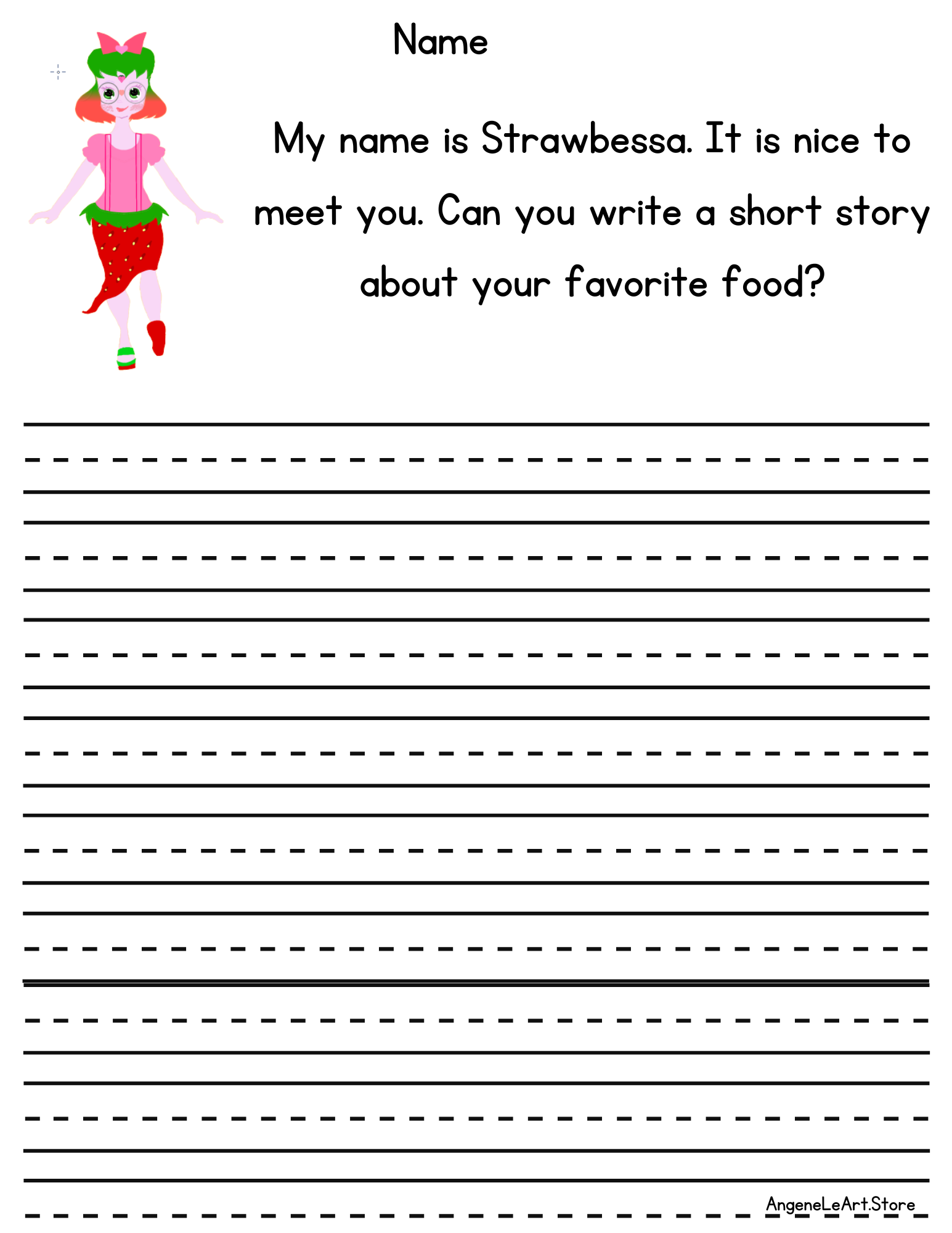 Strawbessa Food Story Writing Prompt