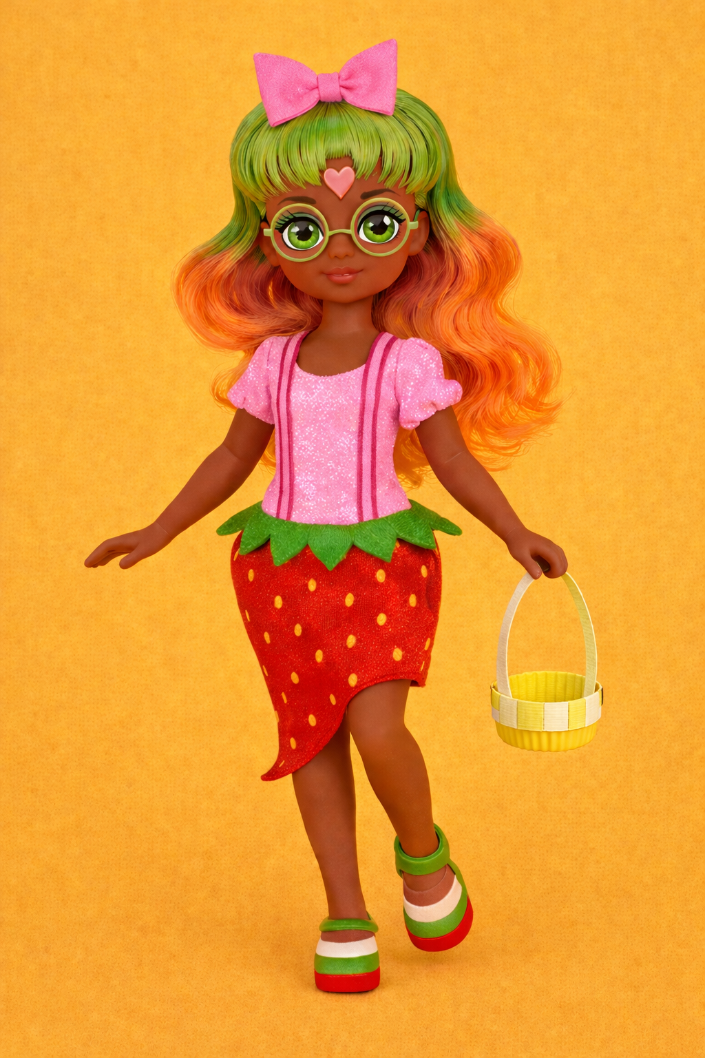 Dollhouse Basket Craft Strawberry