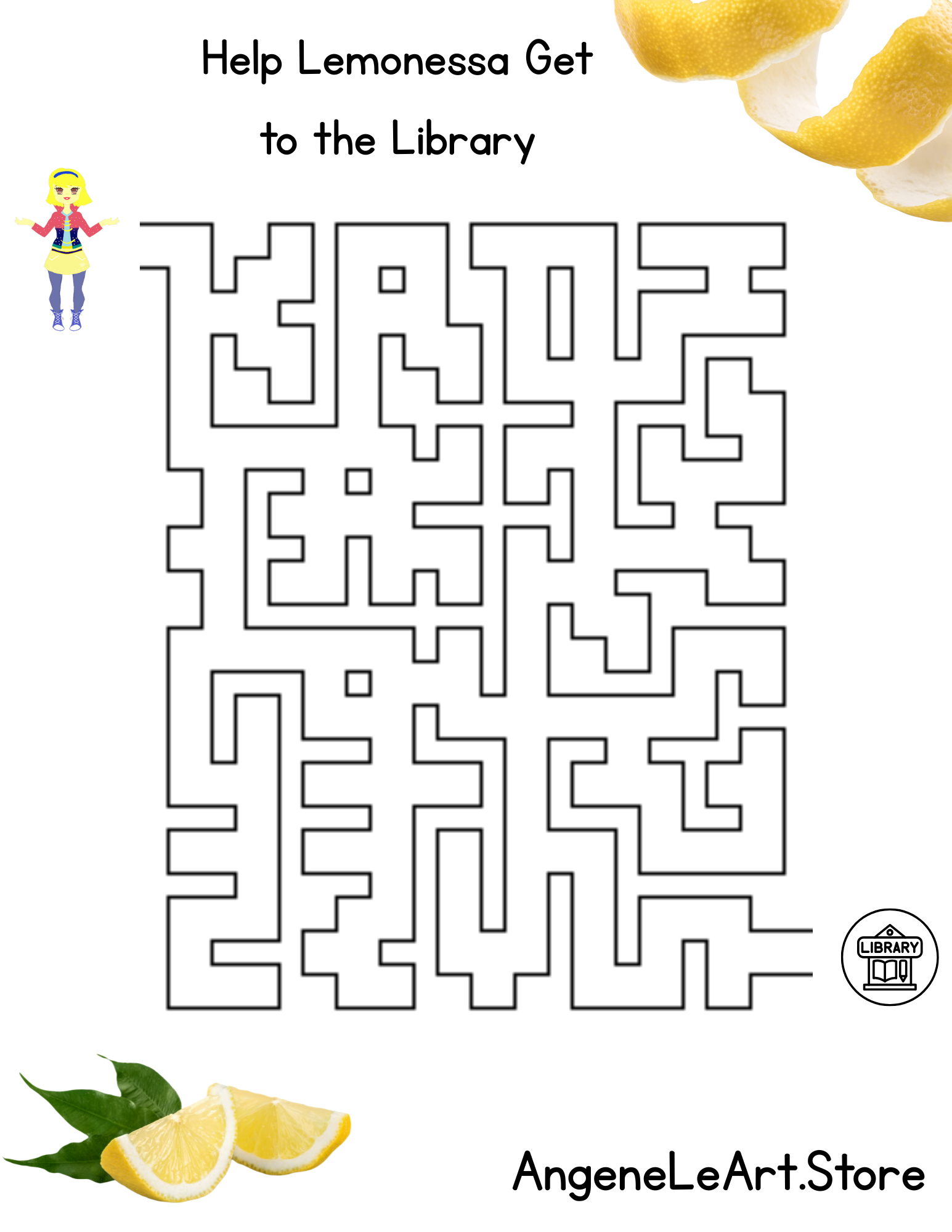 Lemonessa Maze Digital Activity