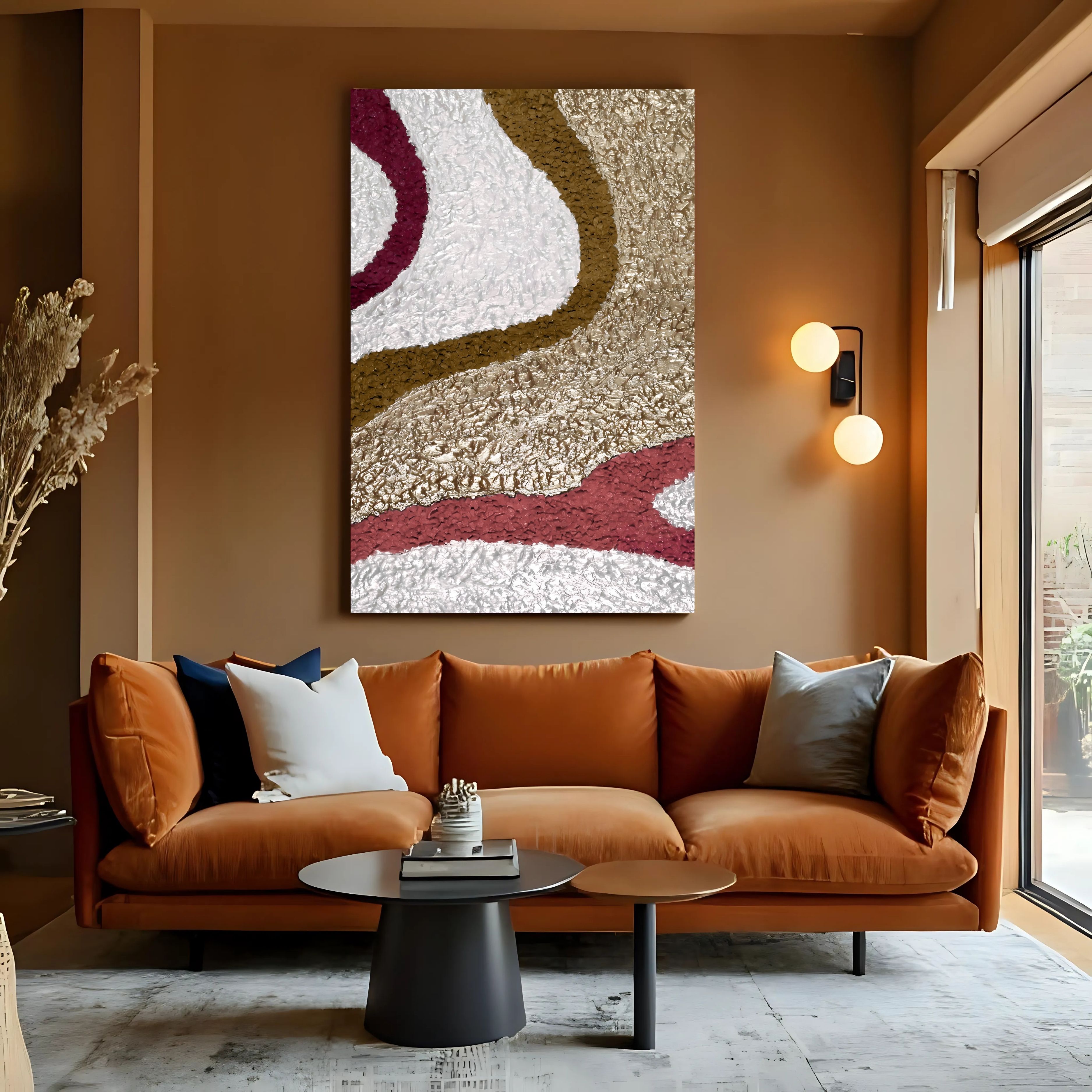 Organic Pearl Cream Shapes | Boho Modern Digital Print