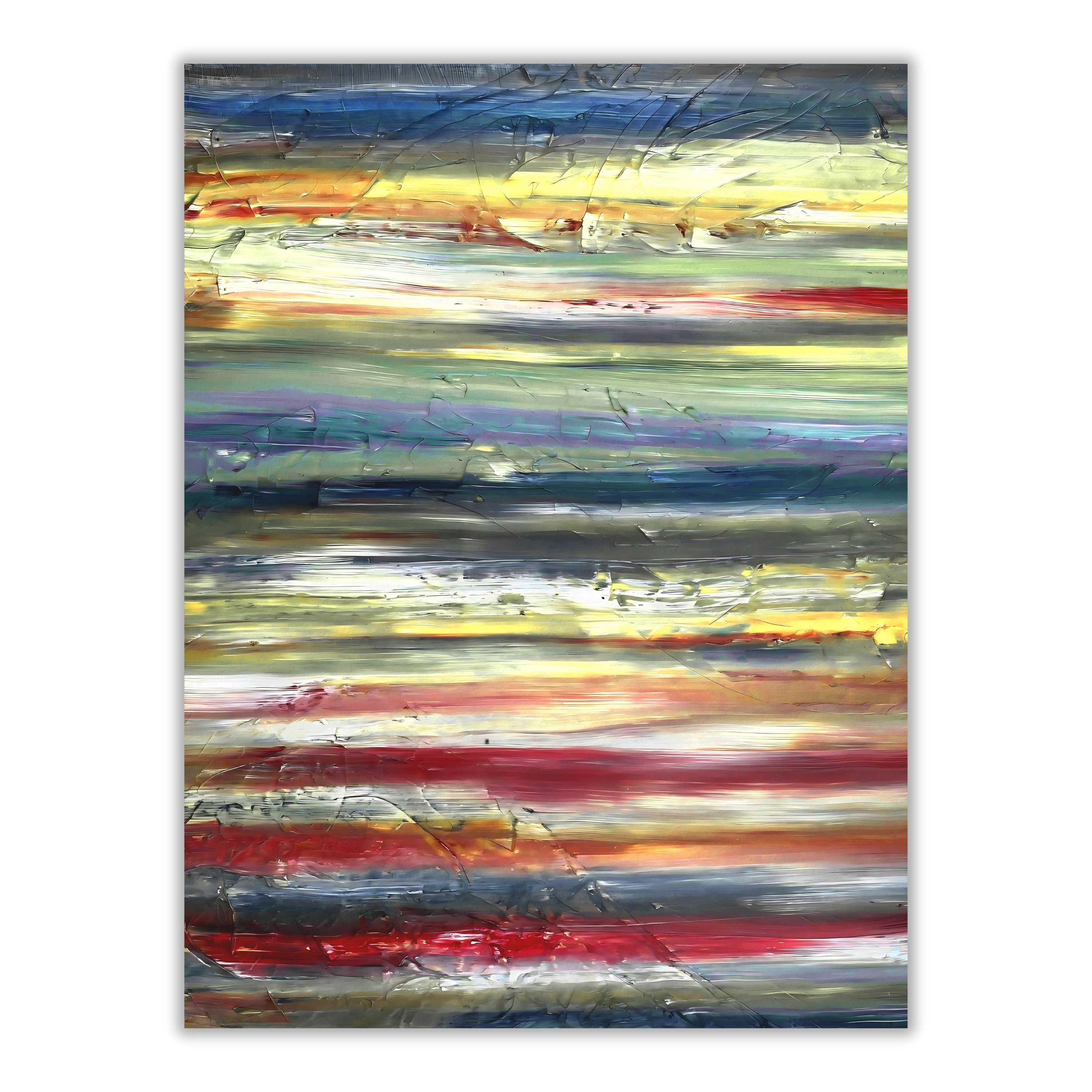 Rainbow Abstract Art Print | Digital Modern Download
