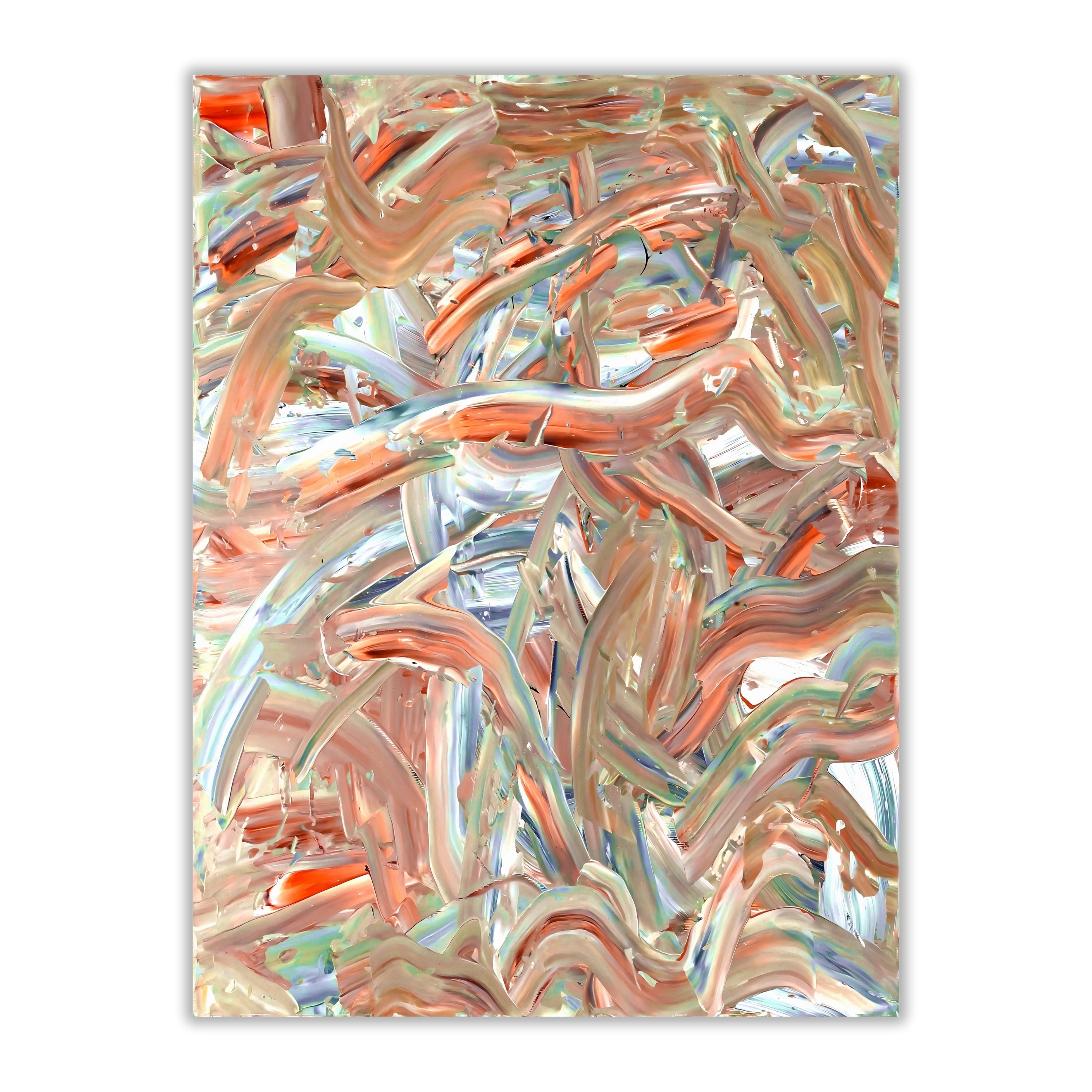 Multicolor Abstract Art Print | Hand-Painted Digital Download