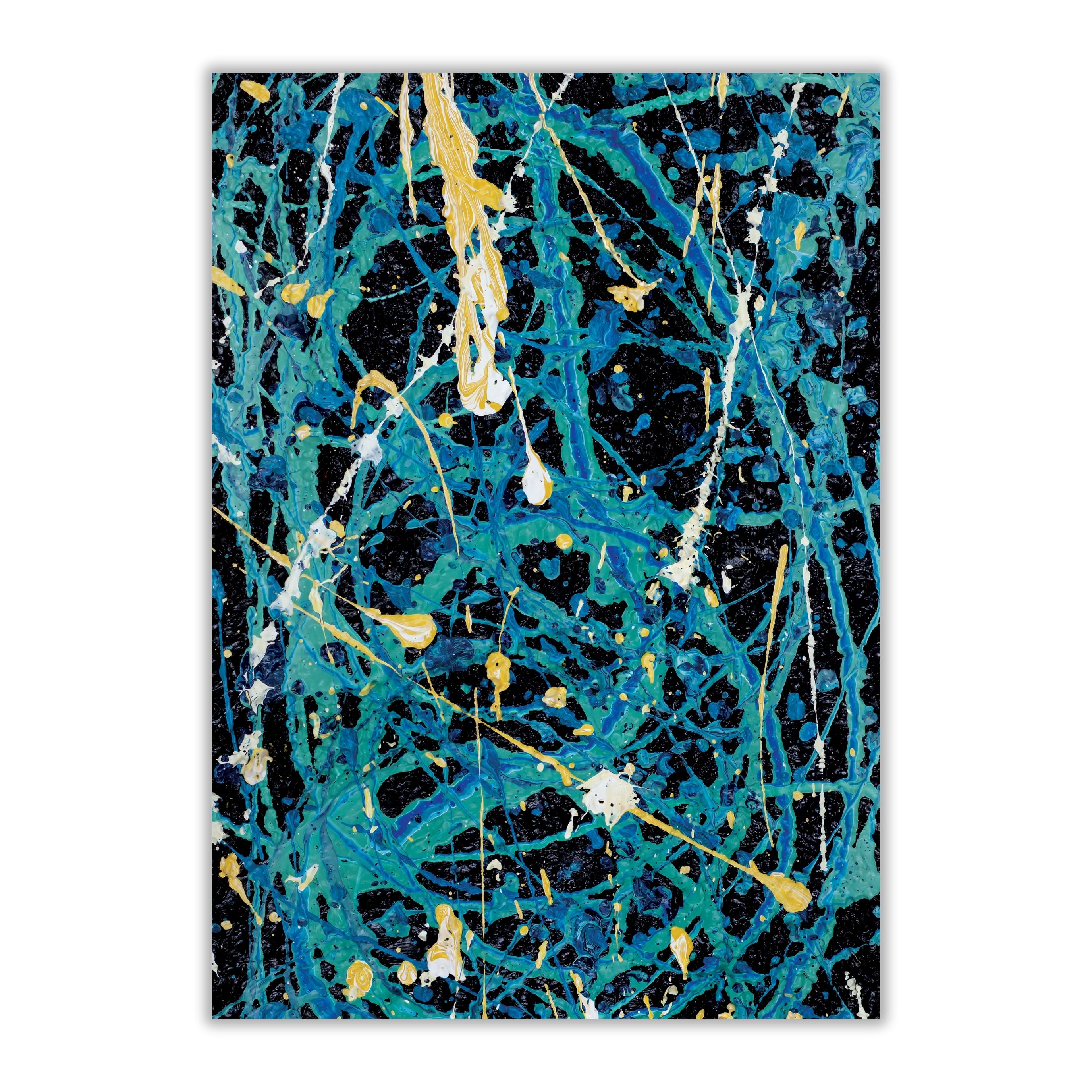 Blues Abstract Wall Art | Dynamic Digital Download 