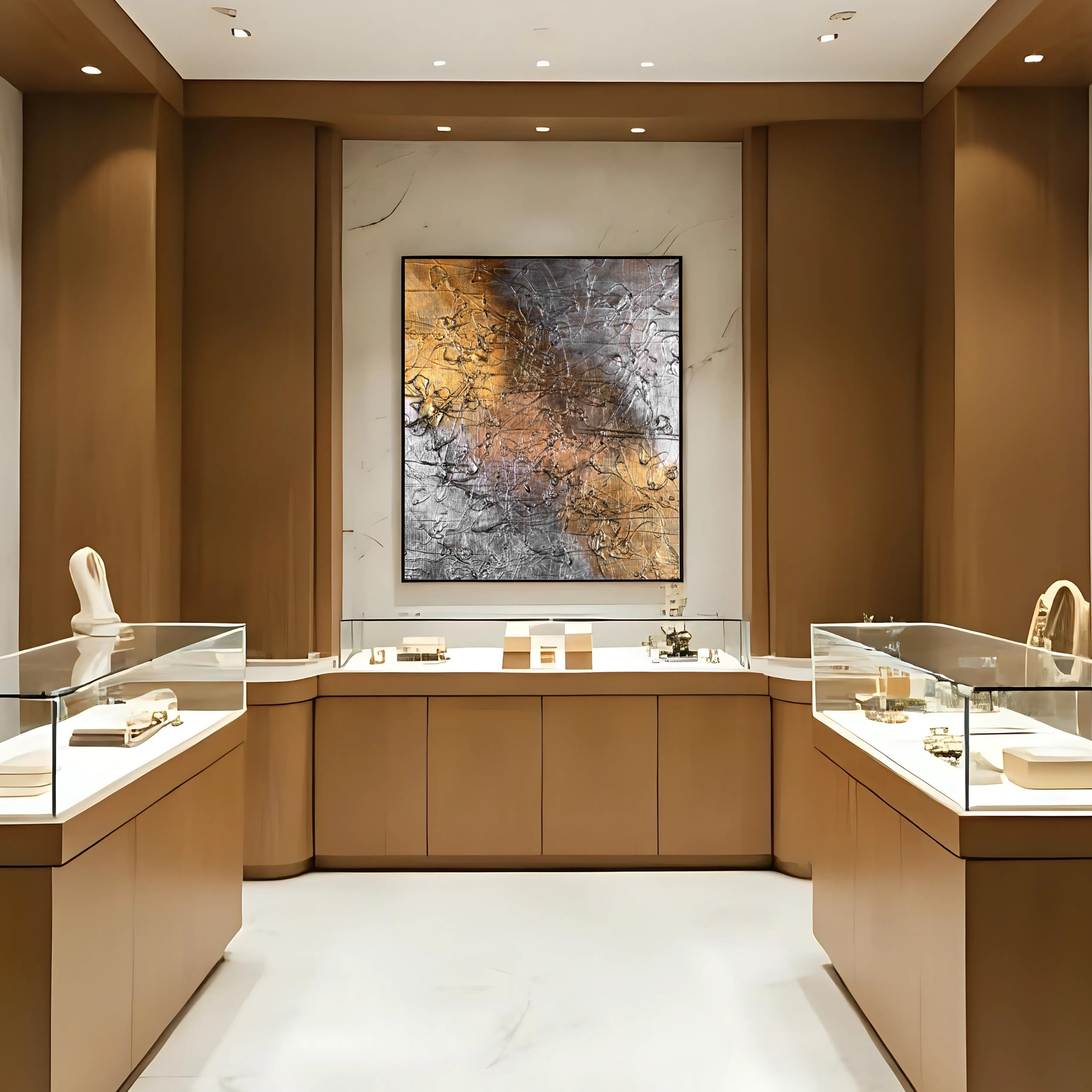 Gold Silver Texture Wall Art | Hand Painted Digital Download