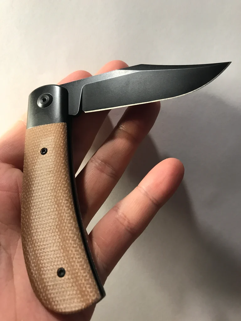 Lenny's Clip 159/200 - Coated Natural Micarta