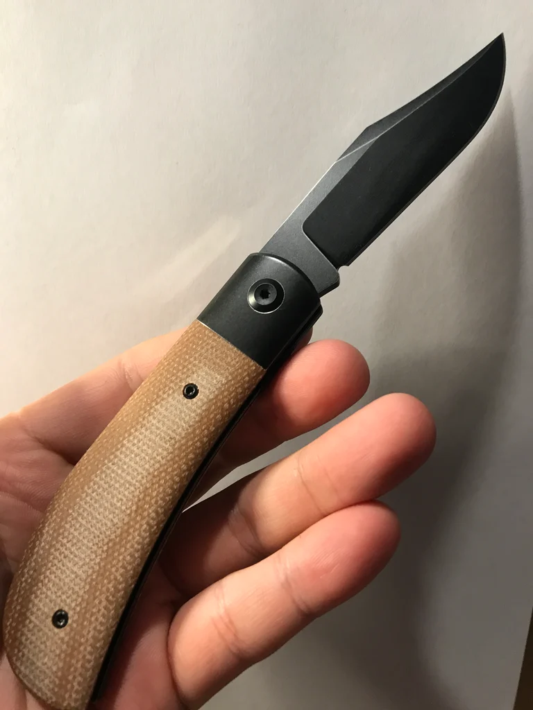 Lenny's Clip 159/200 - Coated Natural Micarta
