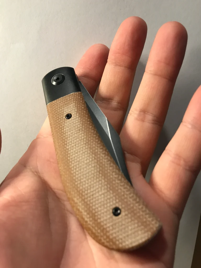 Lenny's Clip 159/200 - Coated Natural Micarta