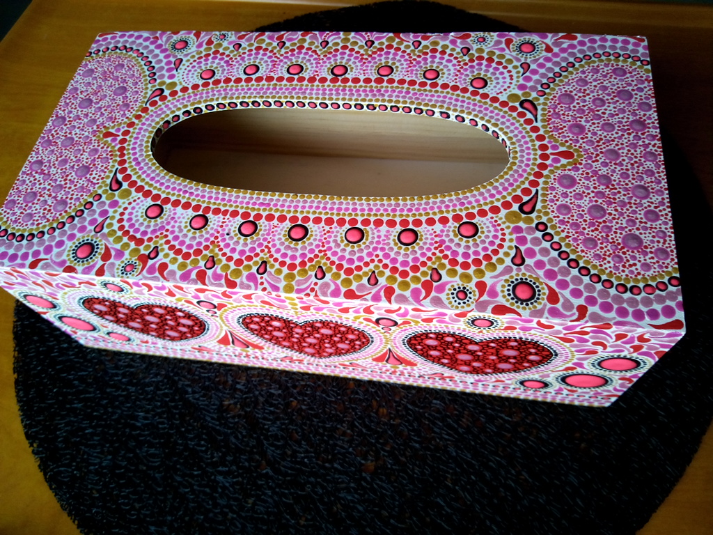 Boîte à mouchoir joli coeur