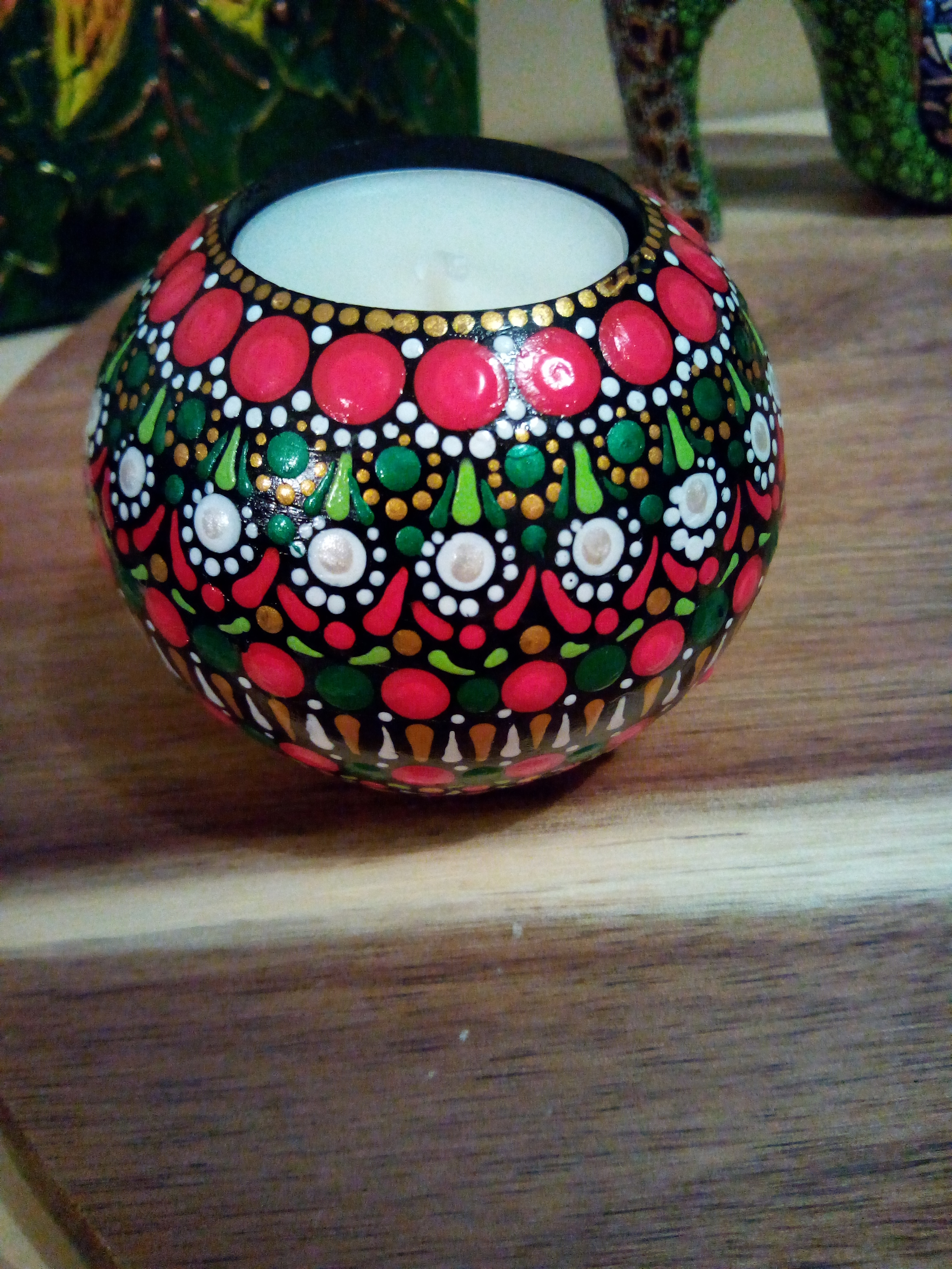 Bougeoir décoratif esprit de Noël