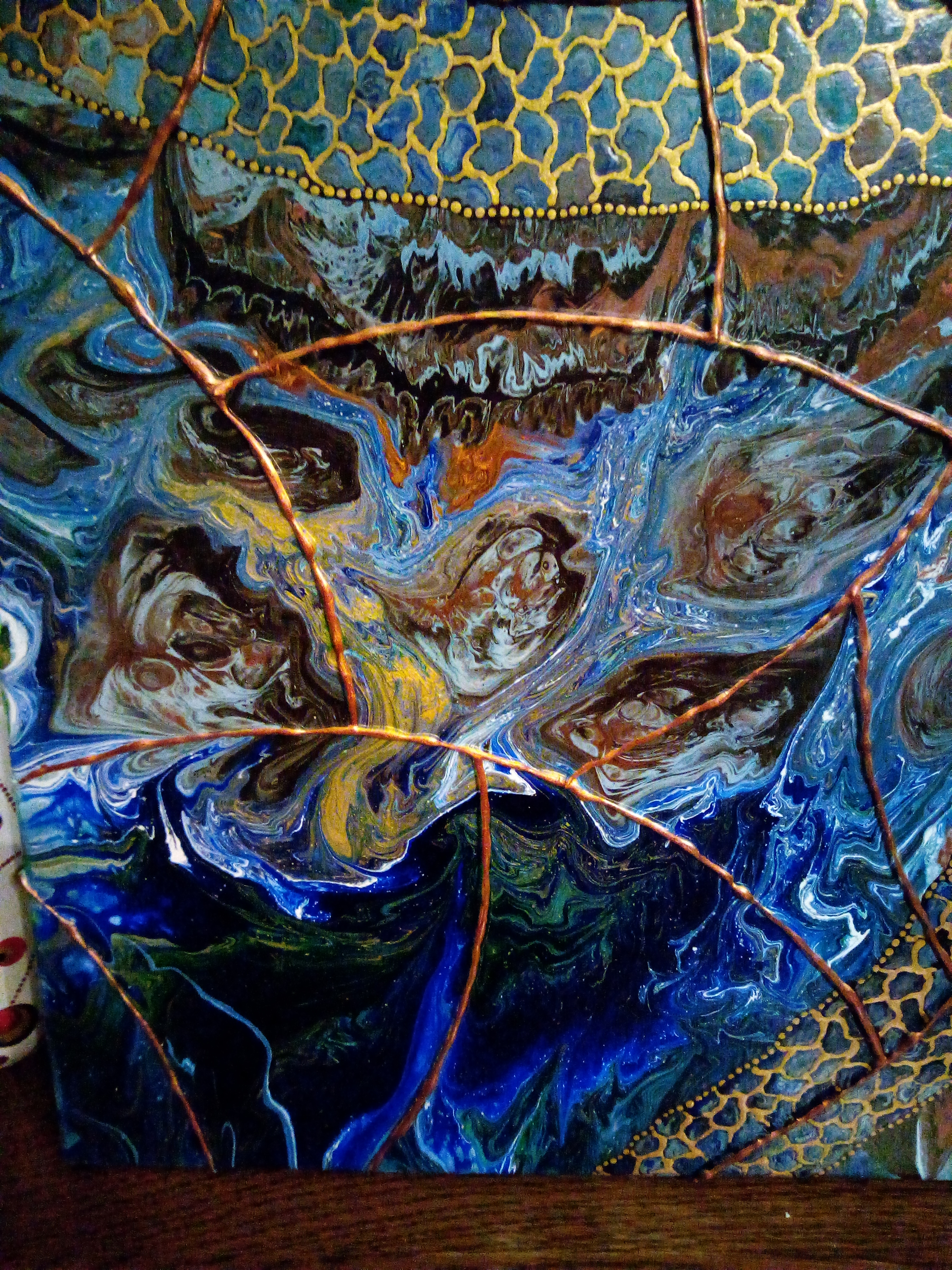 Tableau abstrait "Nébulla"