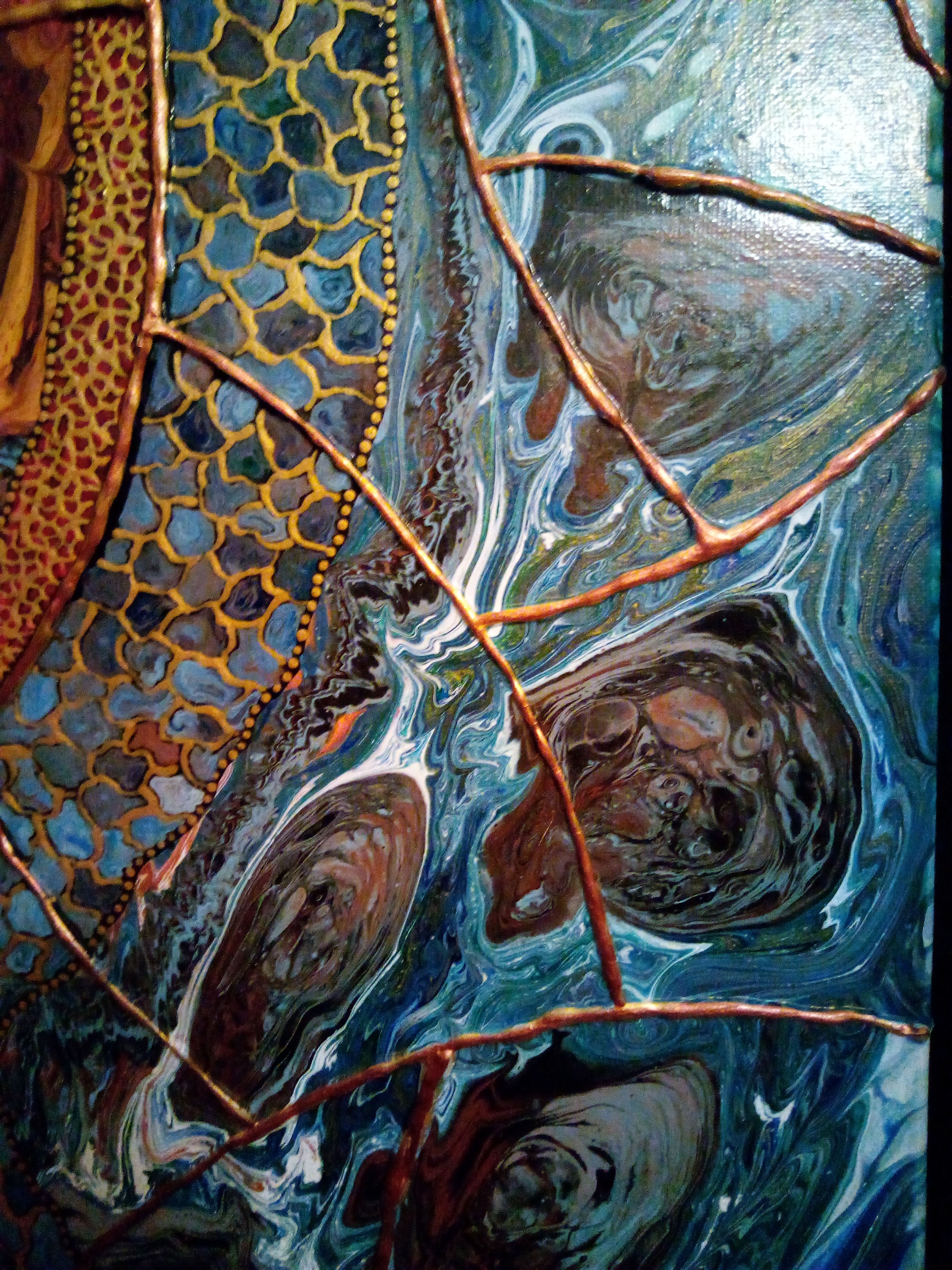 Tableau abstrait "Nébulla"