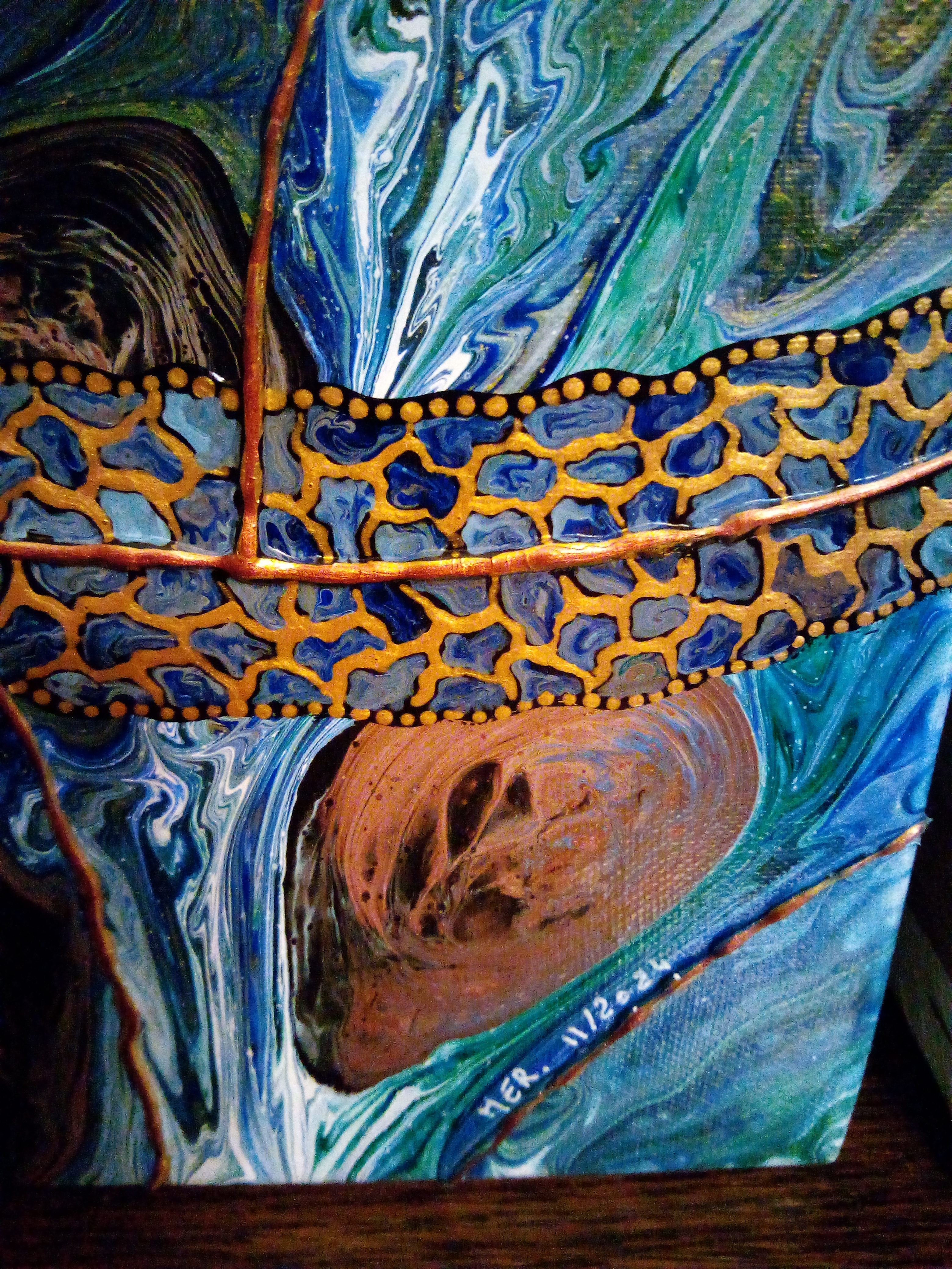 Tableau abstrait "Nébulla"