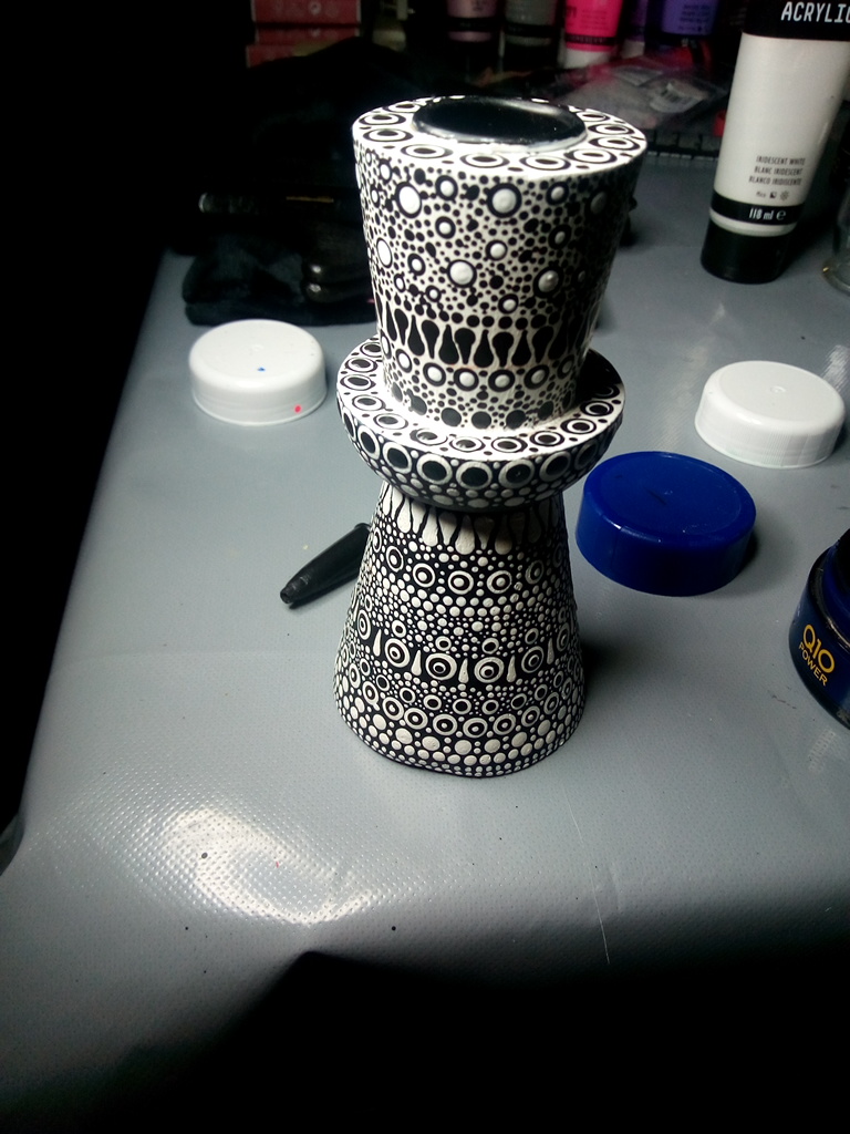 Bougeoir avec bougie