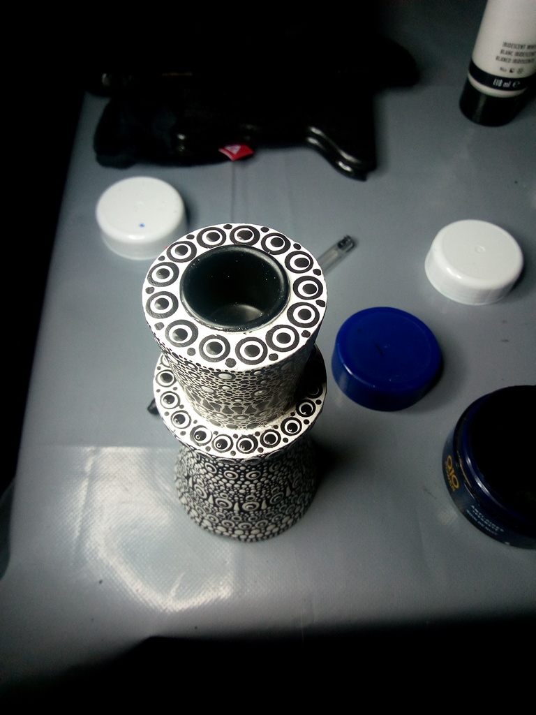 Bougeoir avec bougie