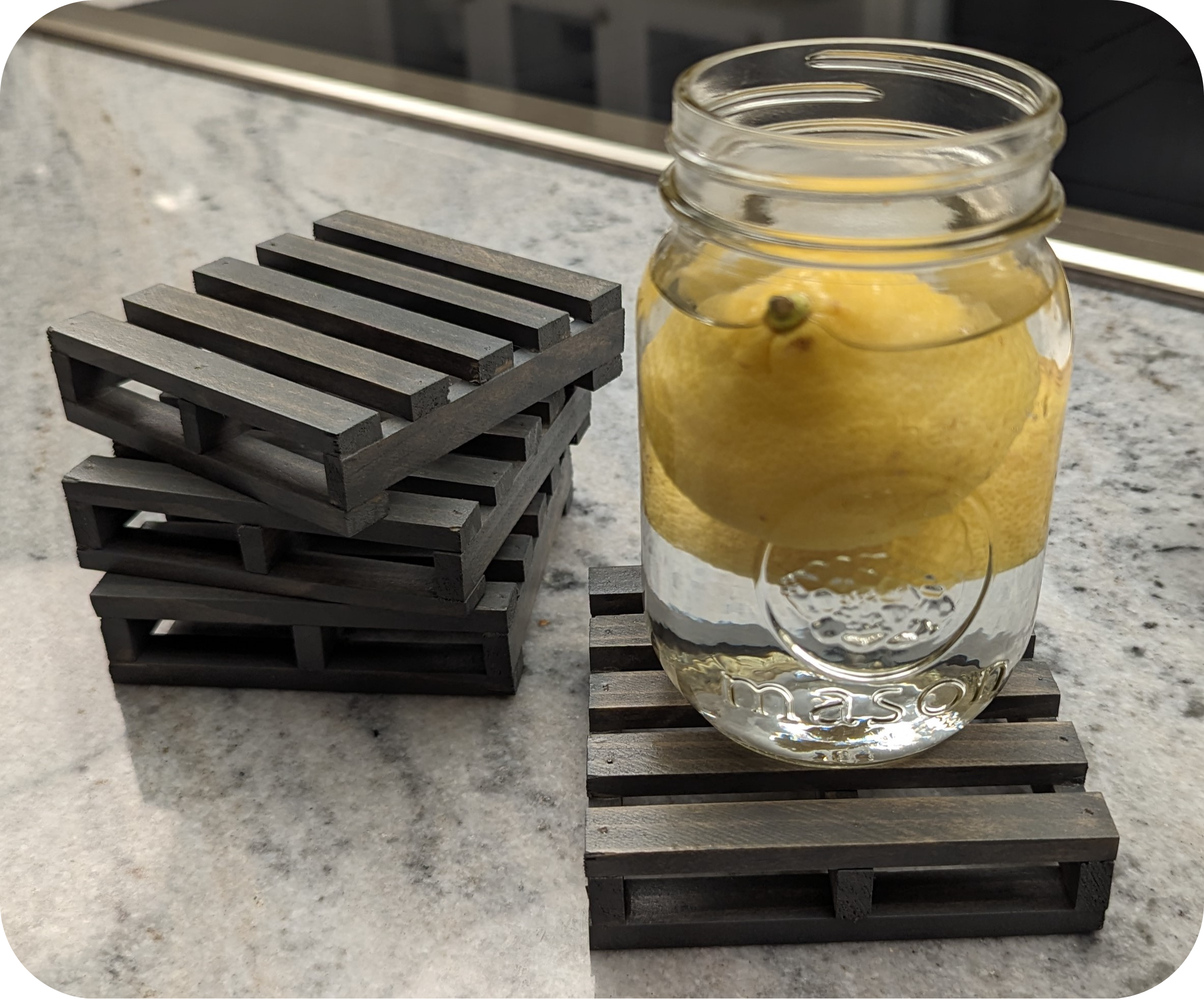 Pallet drink coasters