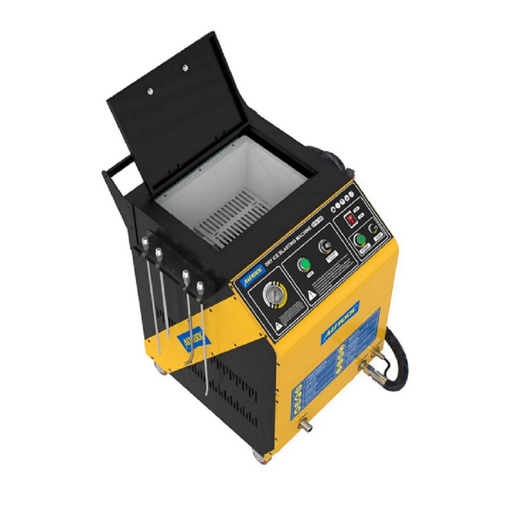 AUTOOL HTS708 Carbon Deposits Cleaner Dry Ice Blast Cleaning Engine Throttle for Rubber Casting Automobiles Chemicals Plastics