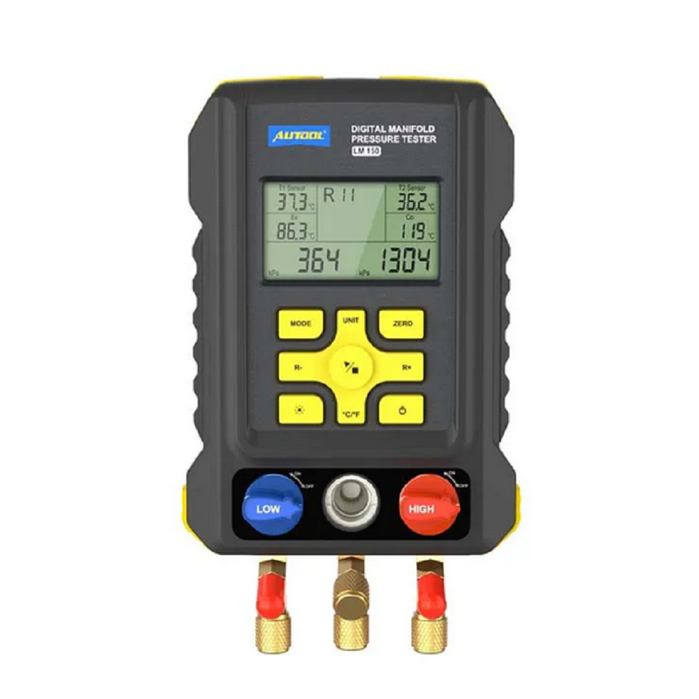 Autool LM150 Digital Manifold Pressure Testers Refrigerant Gauge Meter Manometer With Multi-Function