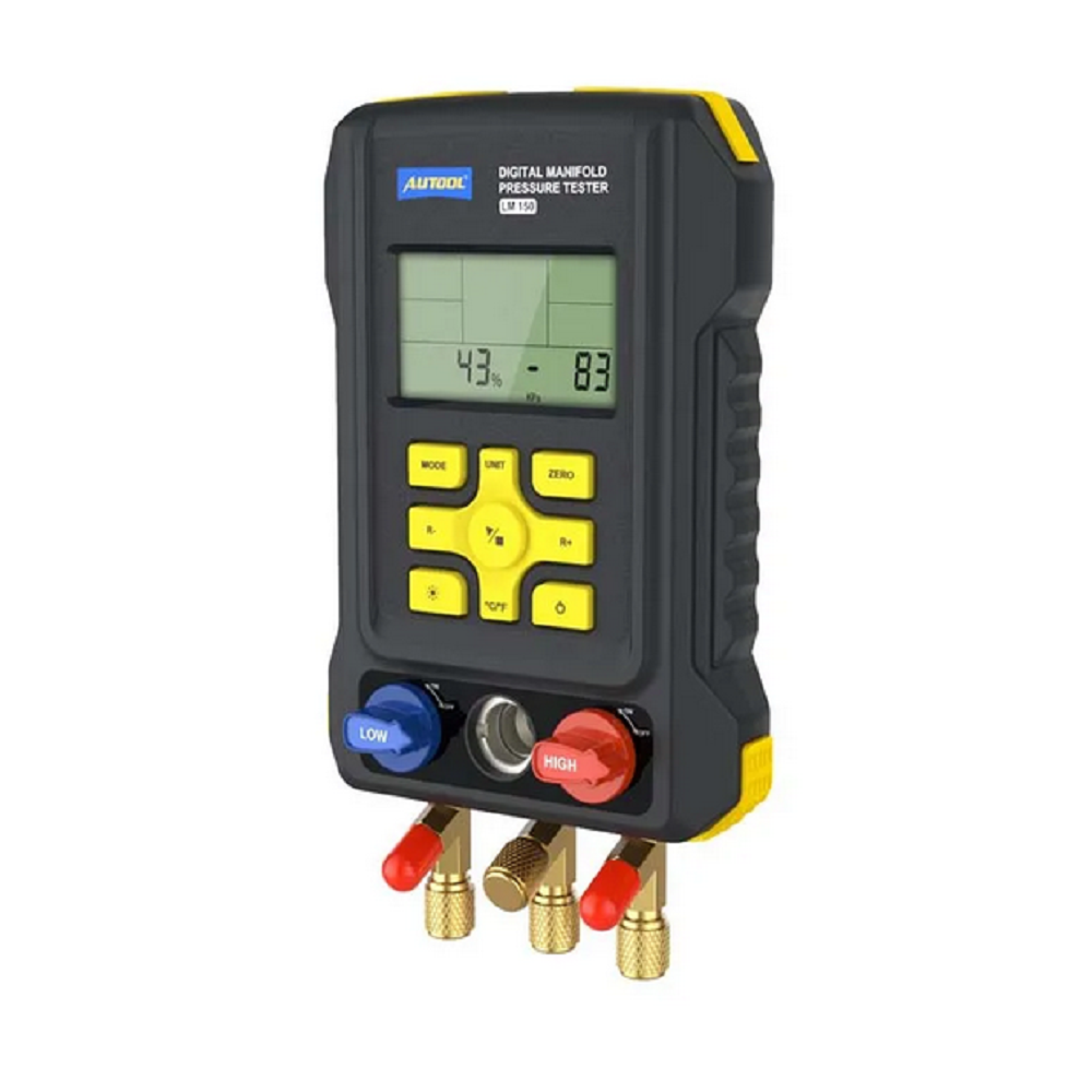 Autool LM150 Digital Manifold Pressure Testers Refrigerant Gauge Meter Manometer With Multi-Function