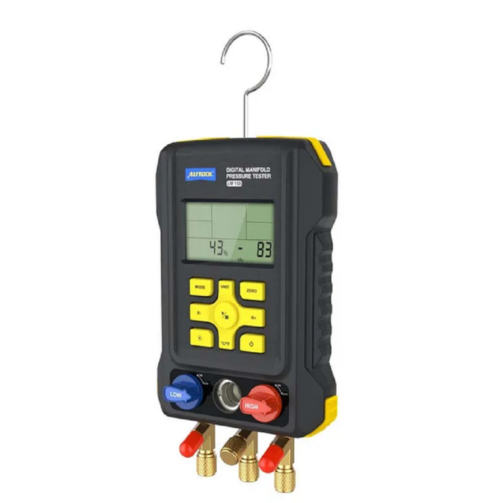 Autool LM150 Digital Manifold Pressure Testers Refrigerant Gauge Meter Manometer With Multi-Function