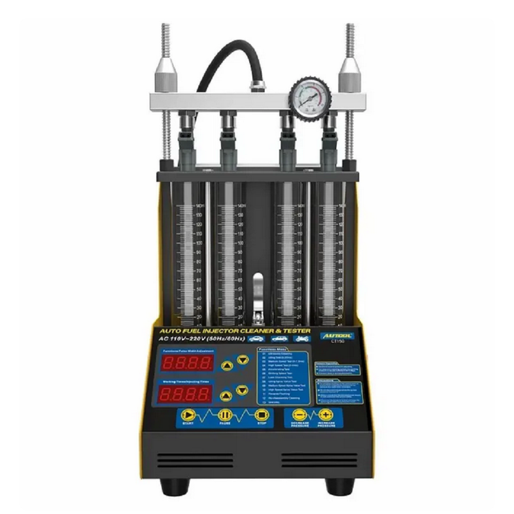 AUTOOL CT150 Car Injector Tester Ultrasonic Cleaning Auto Fuel Injectors Cleaner For Vehicle Repair 4 Cylinder Diagnostic Tool