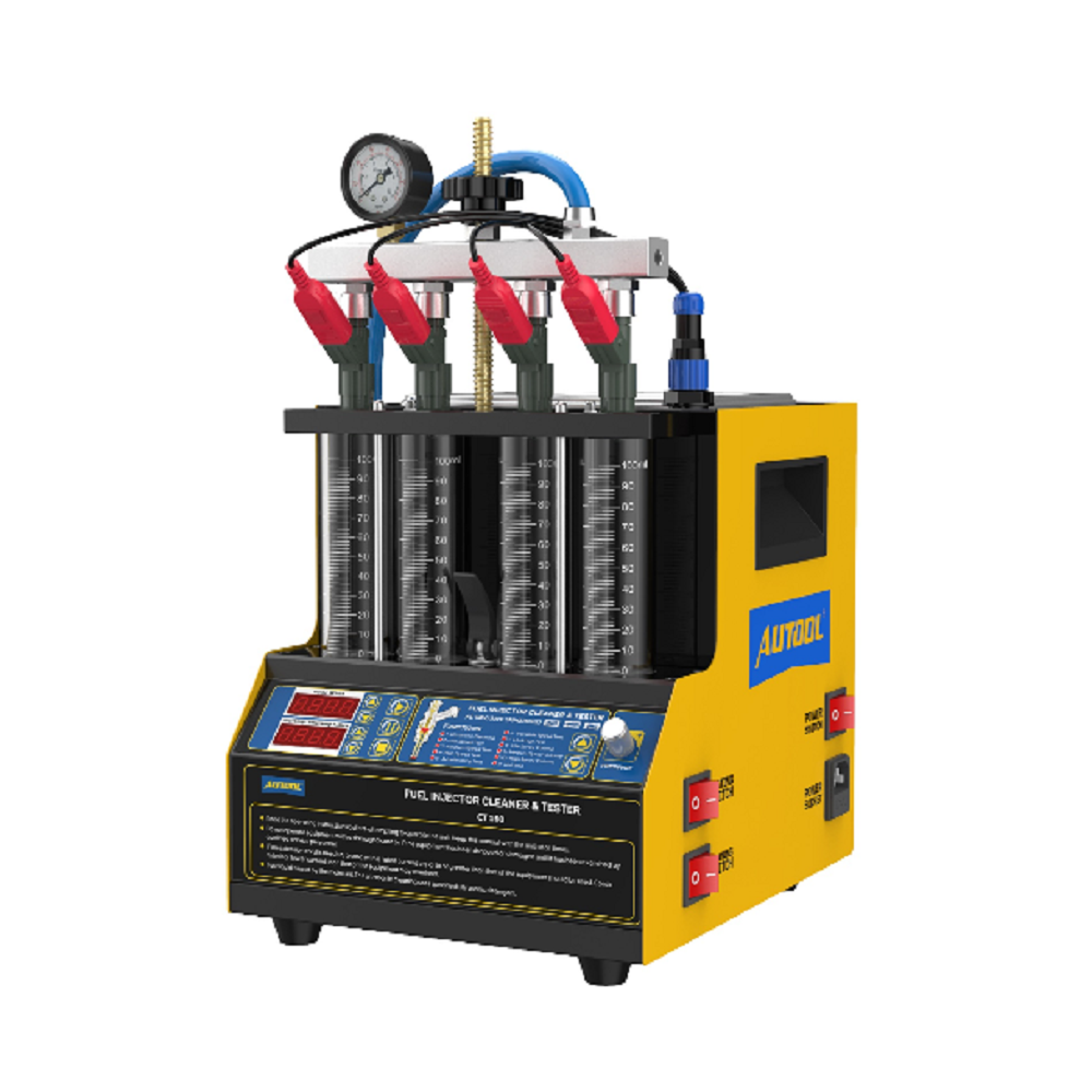 AUTOOL CT160 Car Fuel Injector Heating Ultrasonic Cleaning Machine Motorcycles Fuel Injector Tester Check Leaking Blocking