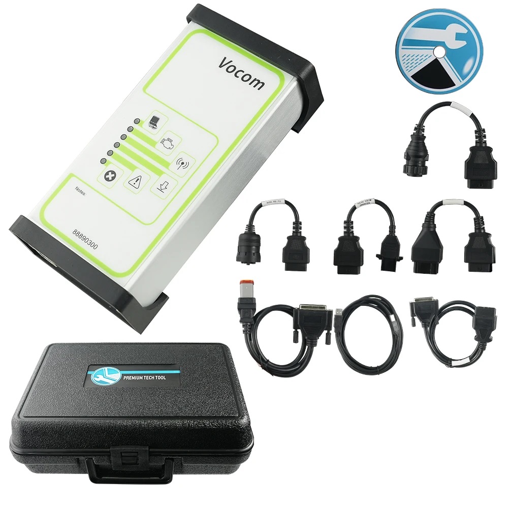  For Volvo VOCOM 88890300 technology truck diagnostic tool, construction excavator diagnostic scanner diagnostic tool OBDII Truck Diagnostic Scanner